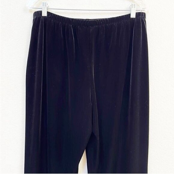 Chico’s Black Velour Straight Leg Track Pants - Picture 5 of 7